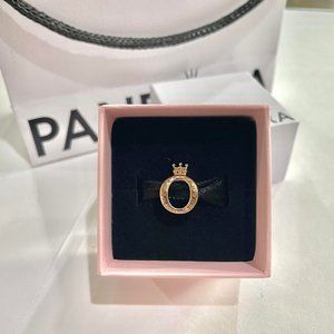 Pandora Rose Gold Plated Crown O Charm (Retired)